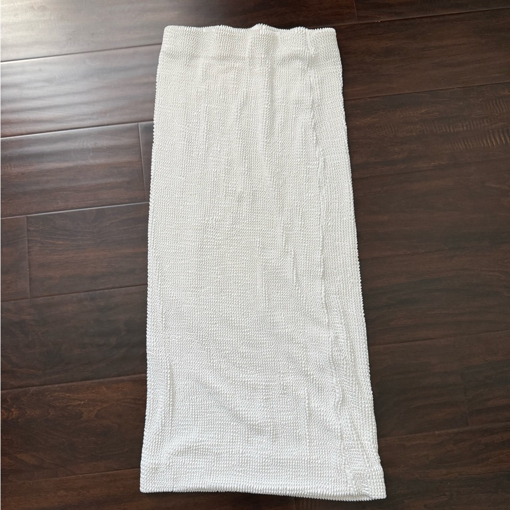 Z Supply Elegant White Knit Skirt